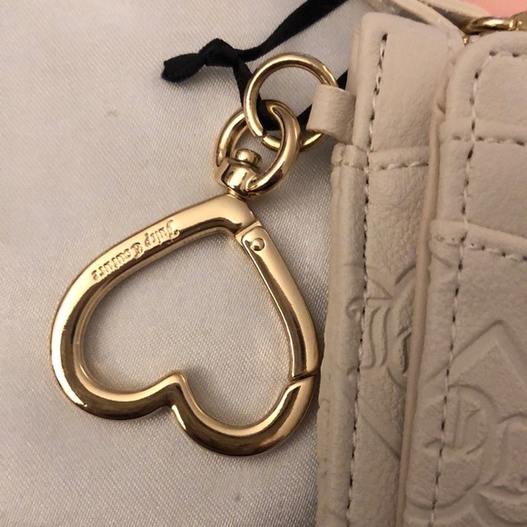 Juicy Couture Angel Glitz Out Tab Elongated Faux Leather CC Wallet NWT - Picture 6 of 16